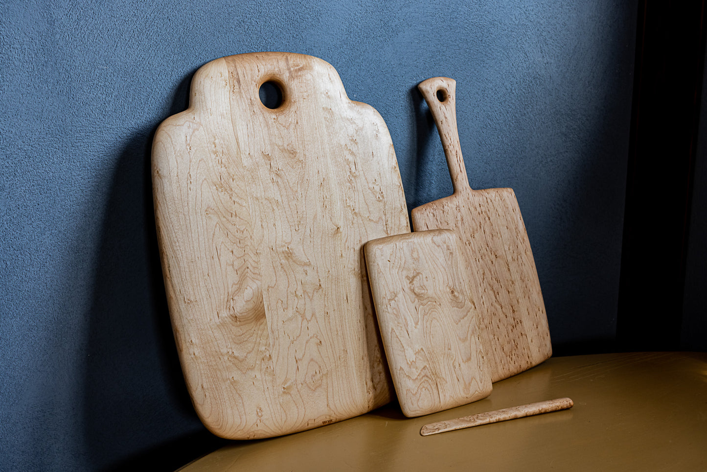 Cutting Board-Ed Wohl Birdseye Maple 13"x17"