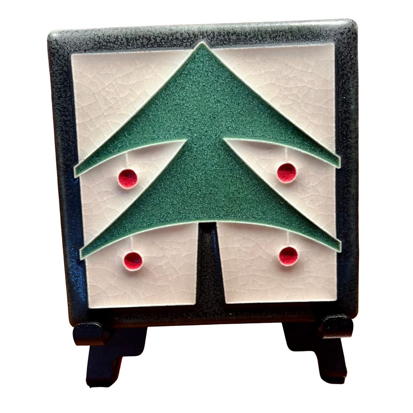 Art Tile - Peppermint Christmas Tree by Motawi