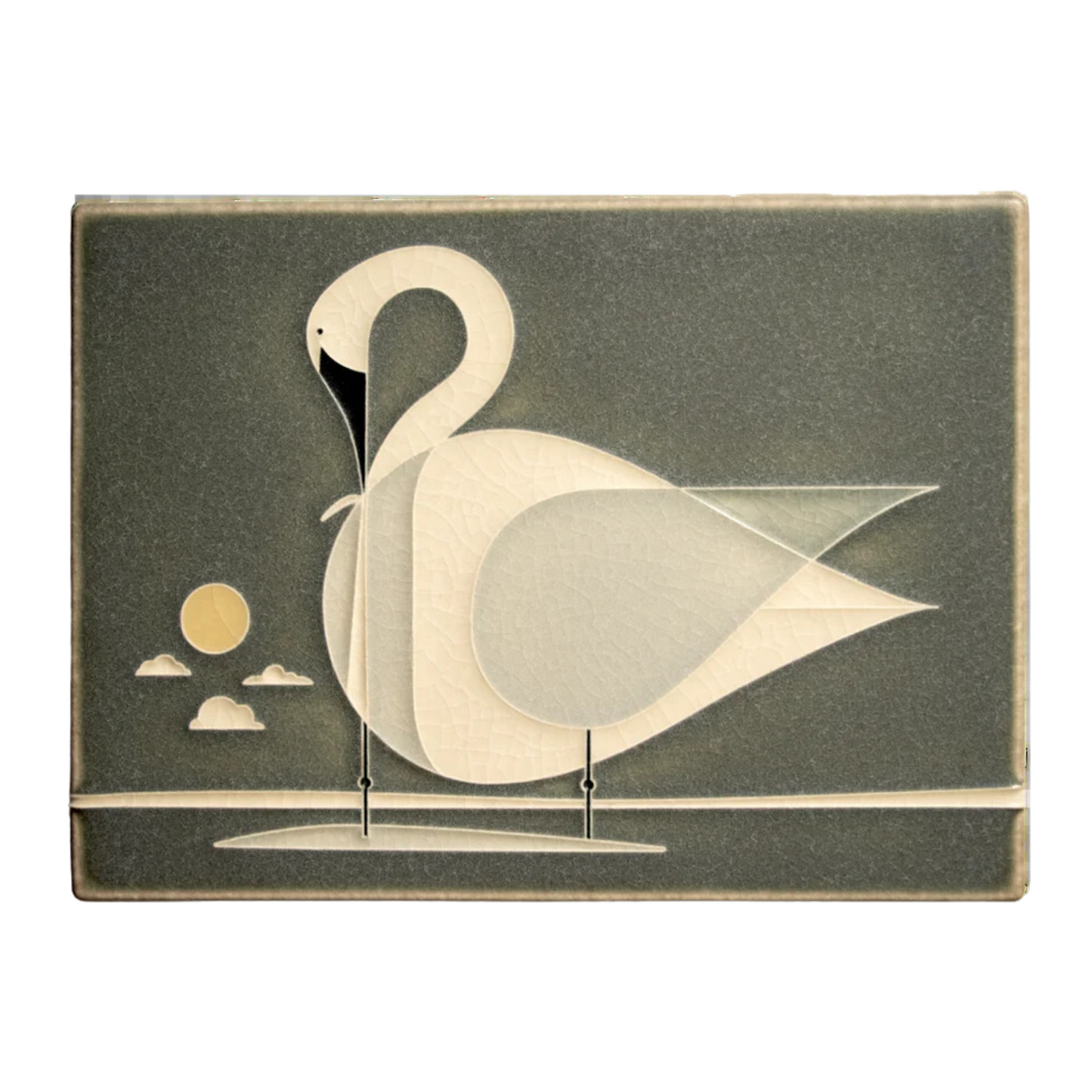Art Tile - Trumpeter Swan by Motawi