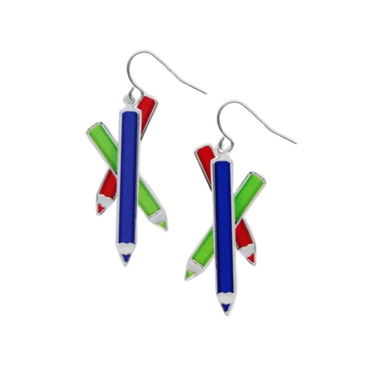 Earrings - Colored Pencils