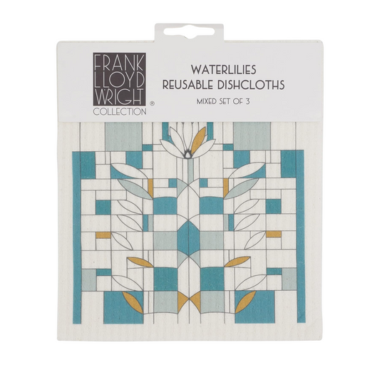 Swedish Dish Cloth Set - Waterlilies