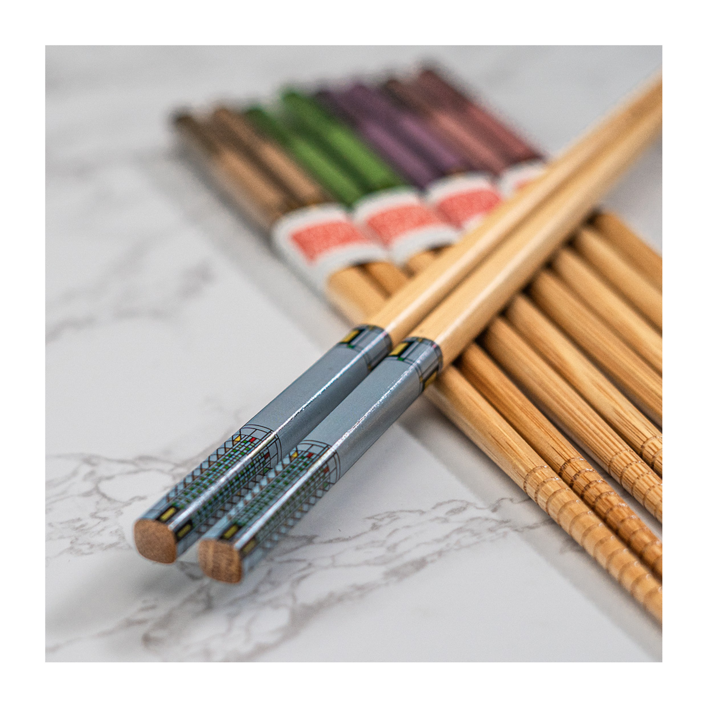 Chopsticks Set of 5 - Tree of Life