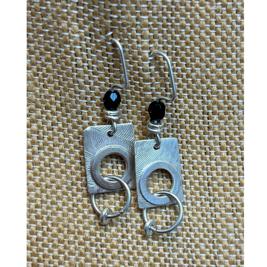 Earrings - Silver Circles