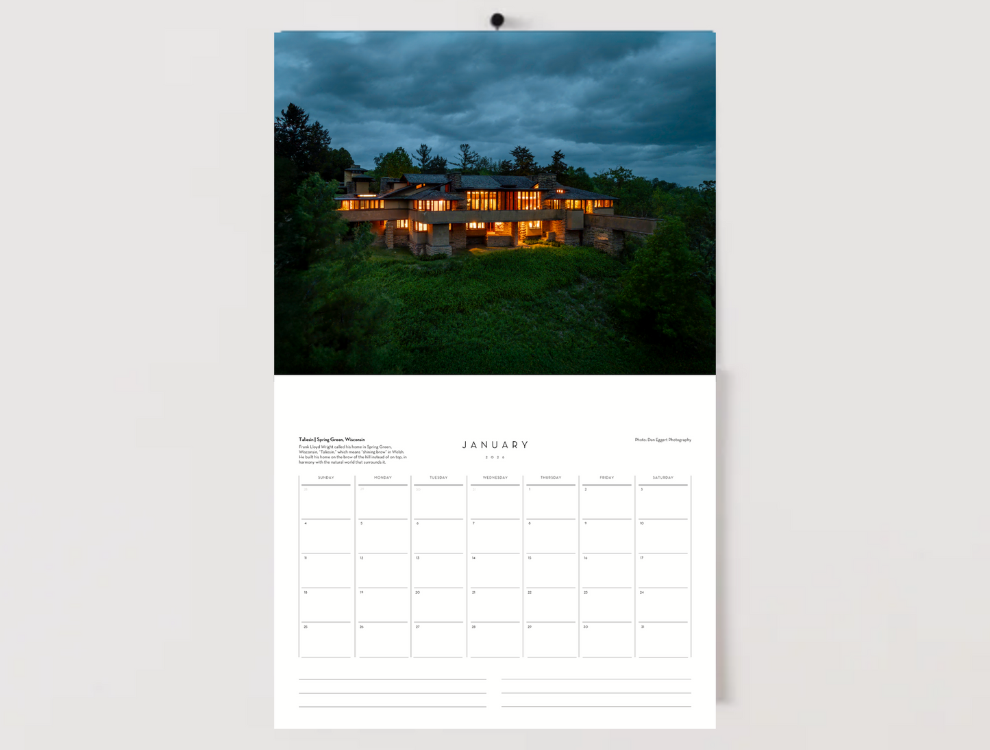 Calendar 2026 - Taliesin