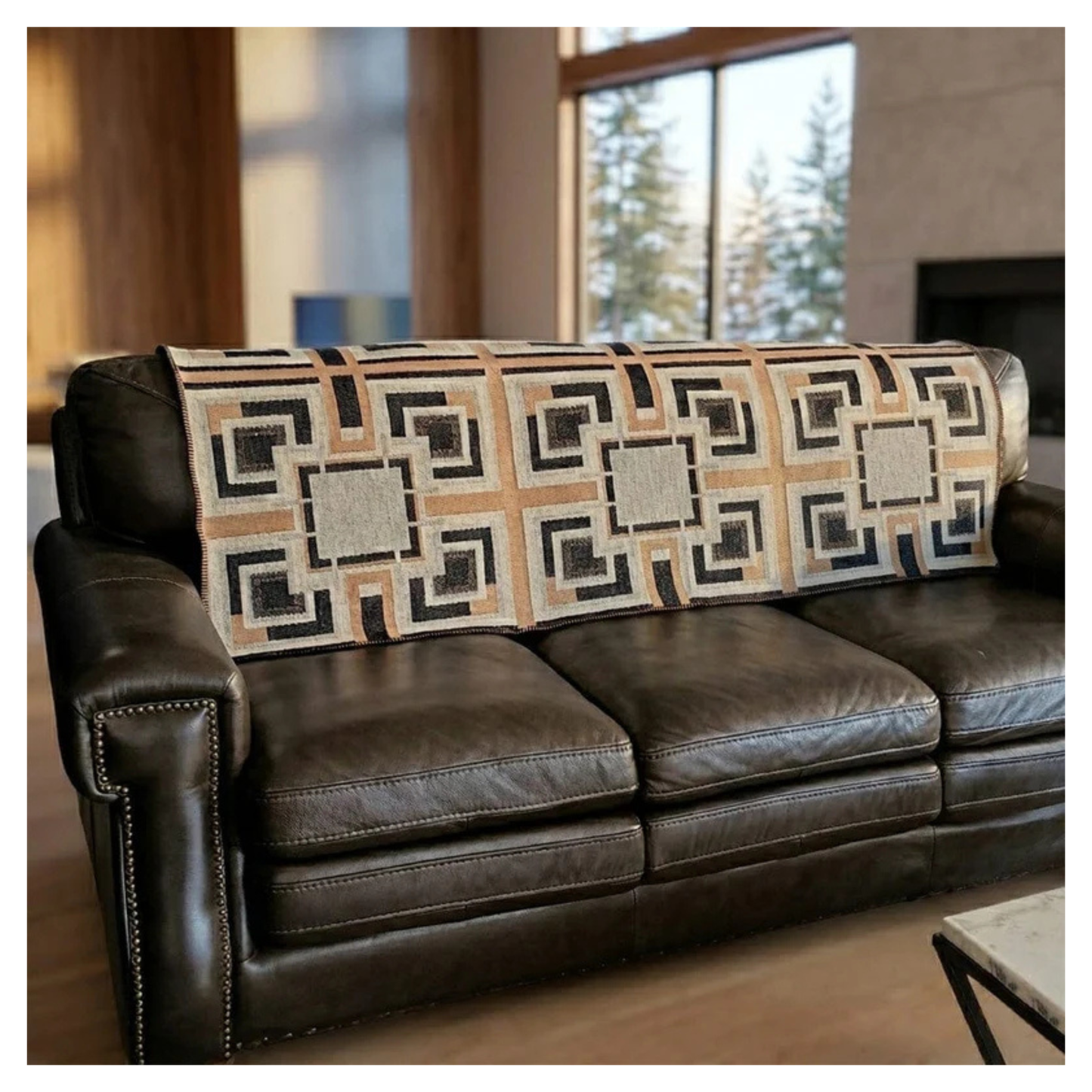 Throw - Wool - Ennis House Textile Block