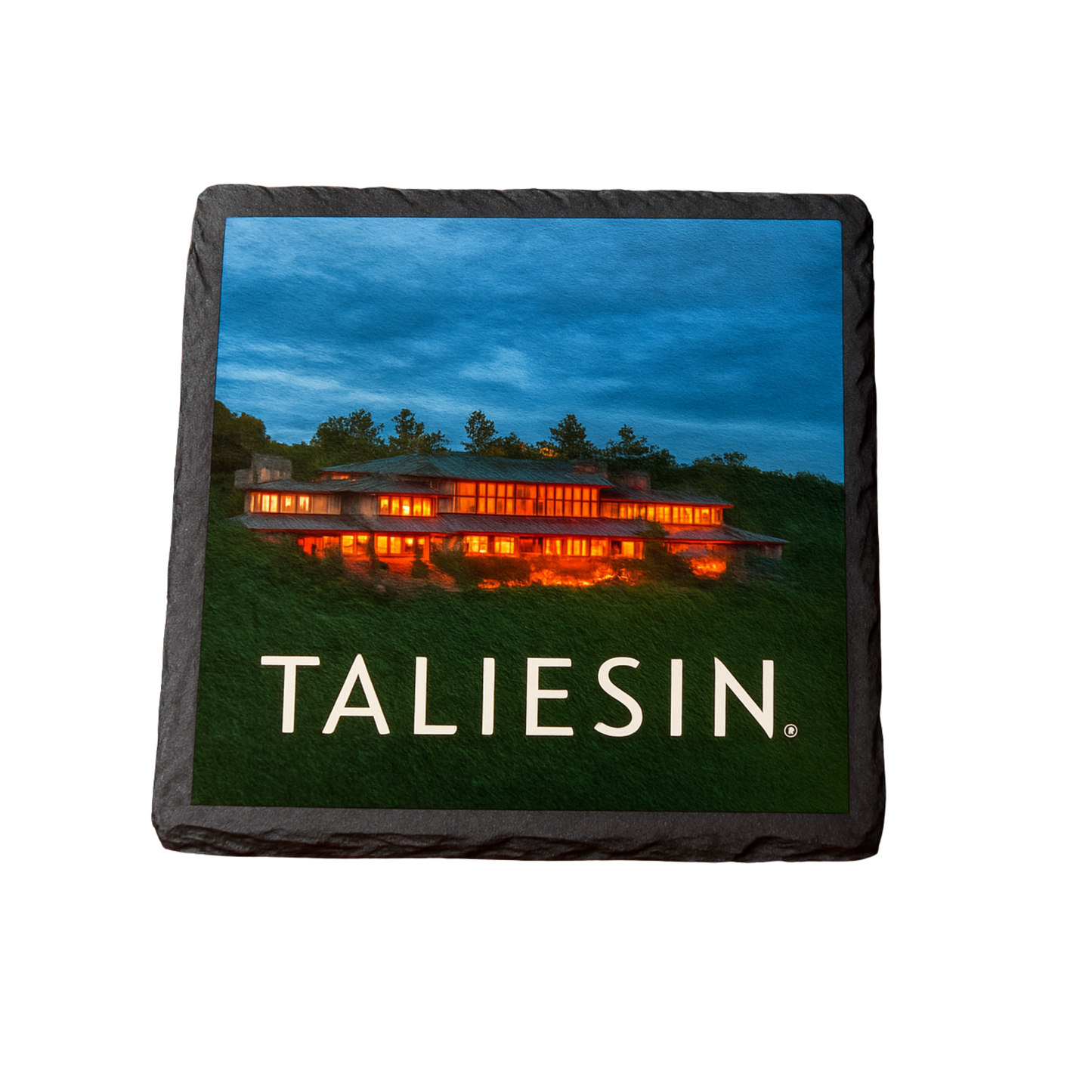 Coaster - Taliesin at Night - Slate