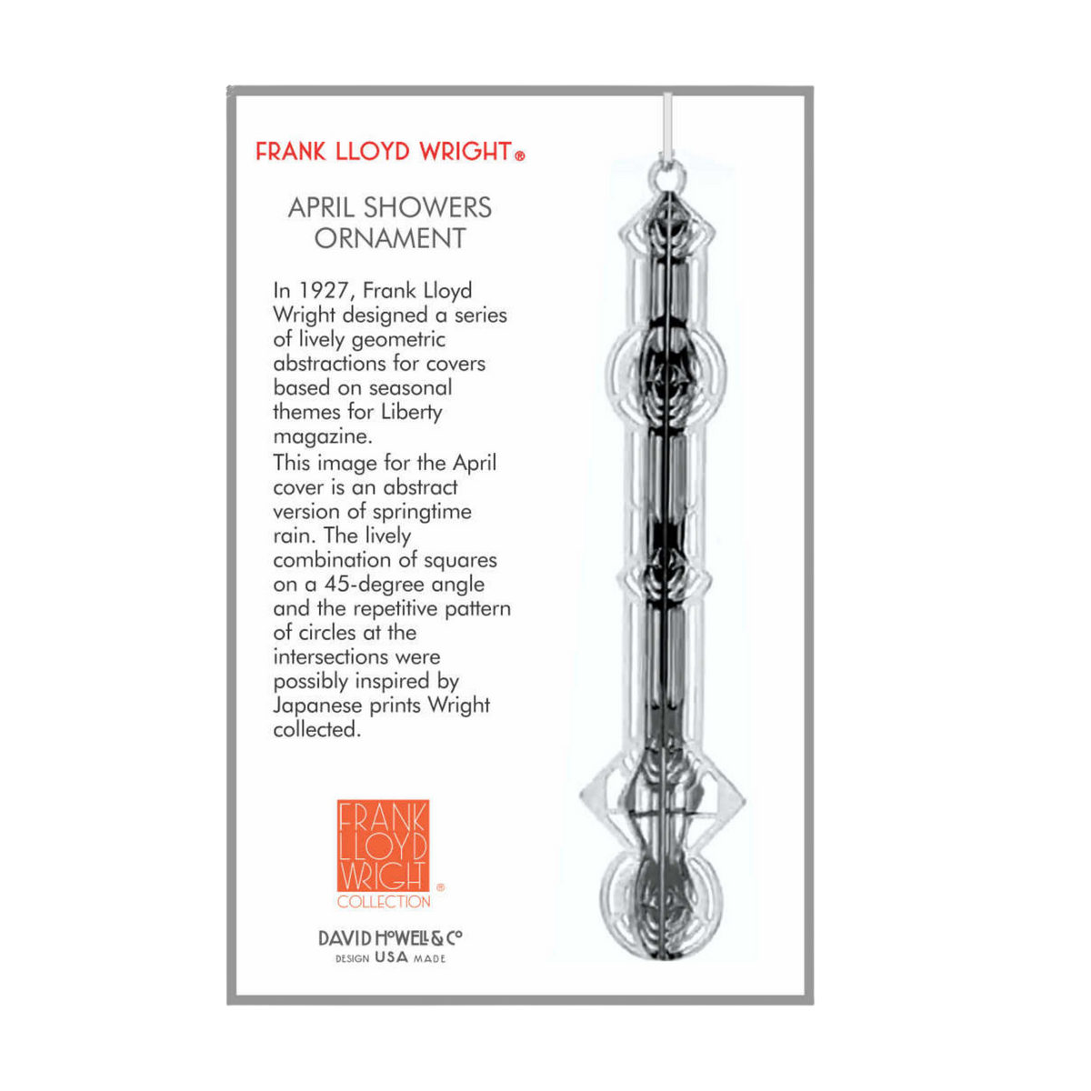 Ornament - April Showers Wrightsicle