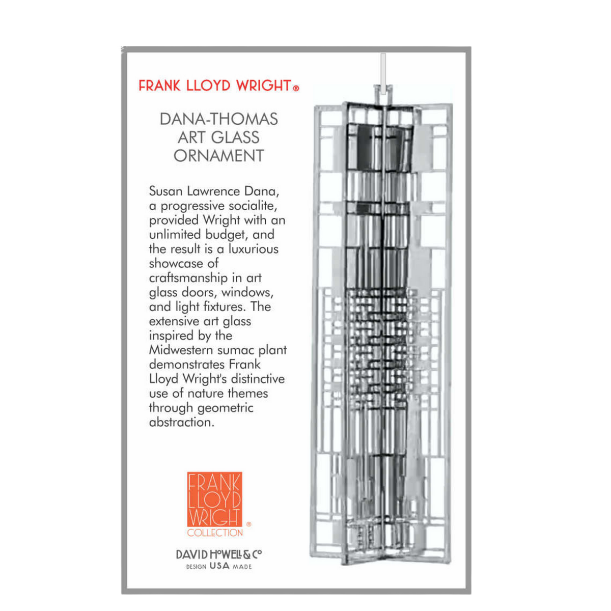 Ornament - Dana Art Glass Wrightsicle