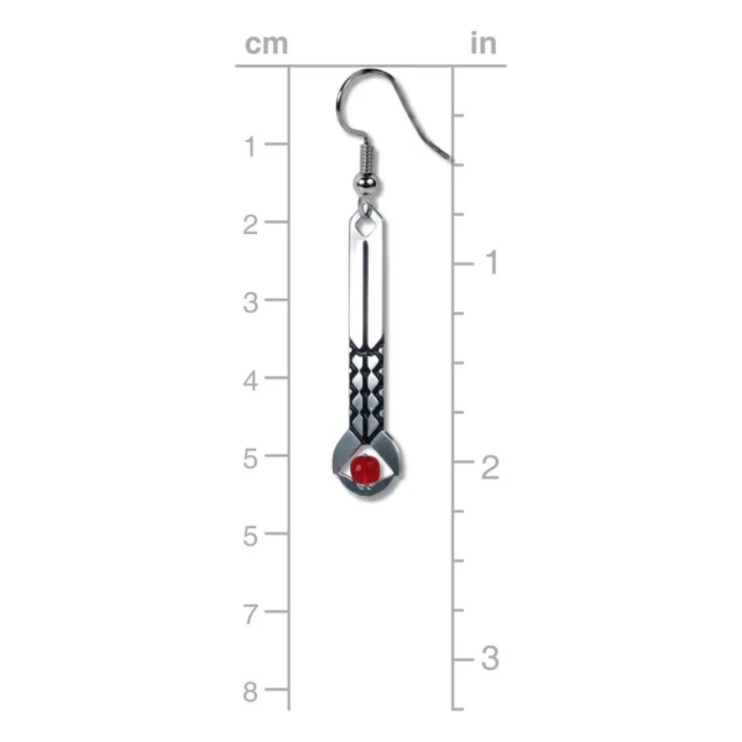 Earrings April Showers Red