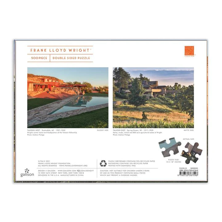 Puzzle - Double-Sided Taliesin & Taliesin West