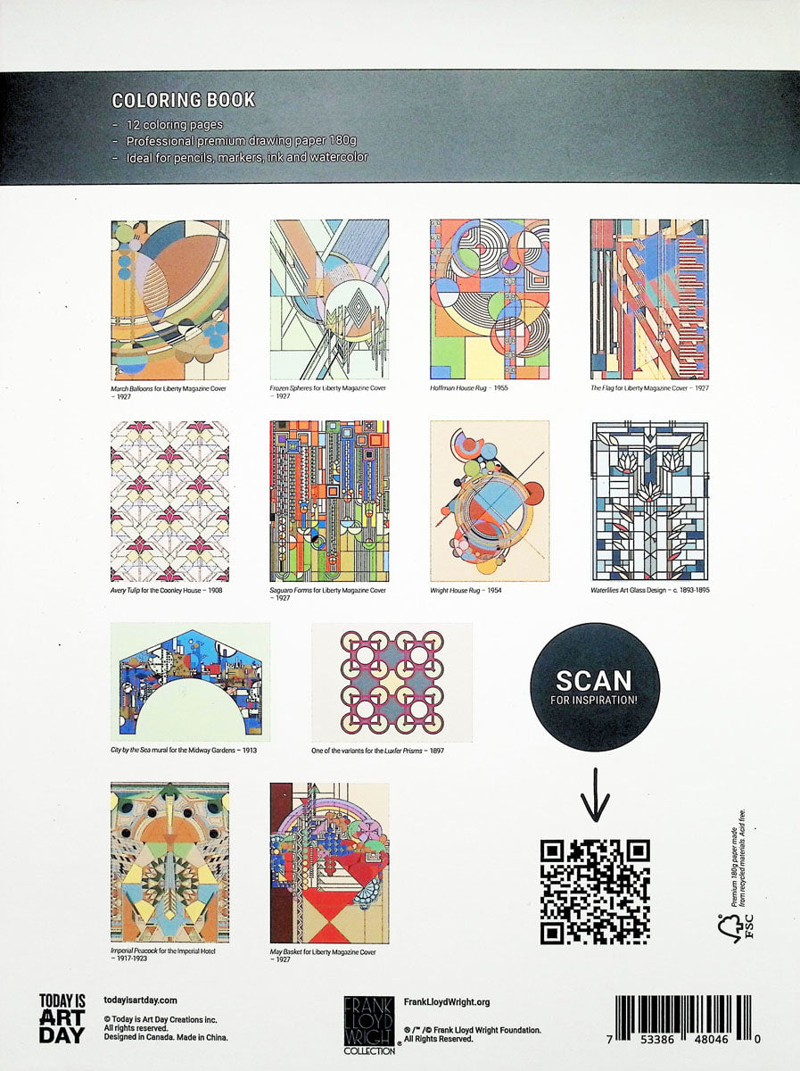 Coloring Book - Frank Lloyd Wright