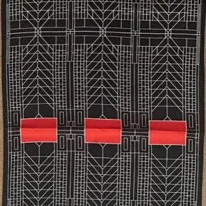 Silk Scarf Tree of Life Black
