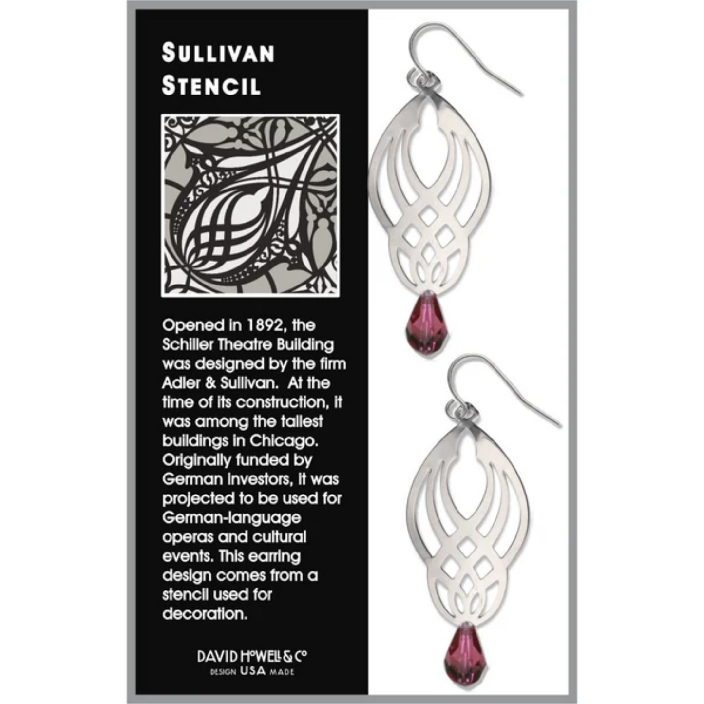Earrings Sullivan Stencil