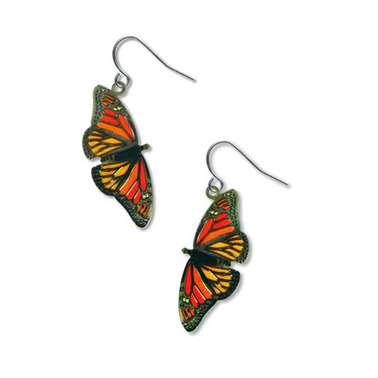 Earrings - Monarch Butterfly