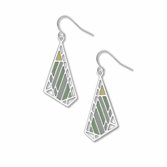 Earrings - Dana Thomas Green Butterfly