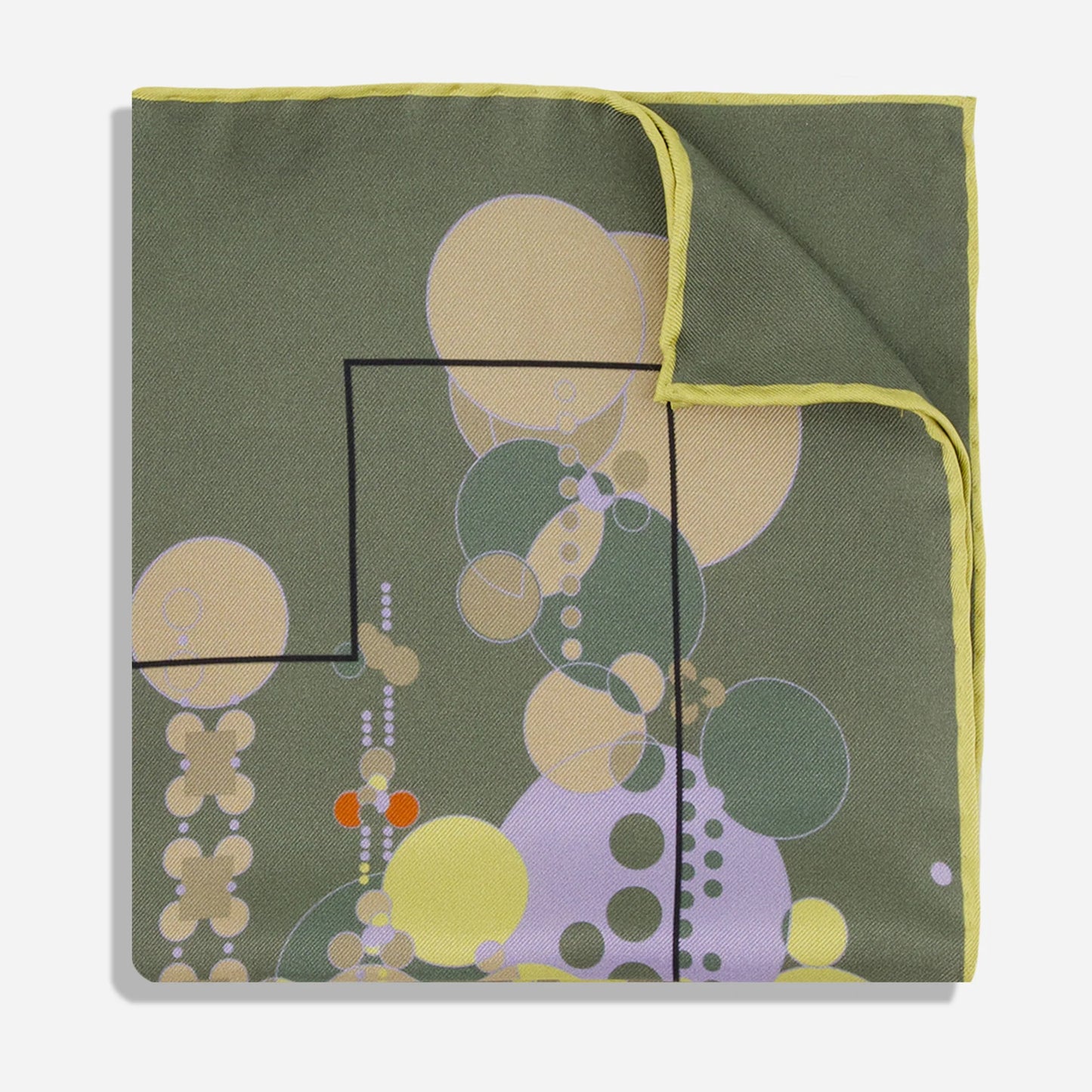 Pocket Square - Midway Gardens By The Sea - Garden Olive