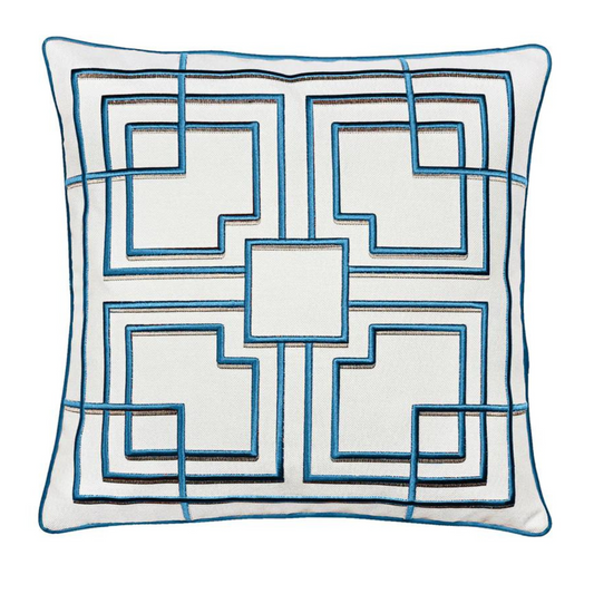 Pillow Storer 3D Embroidered Teal