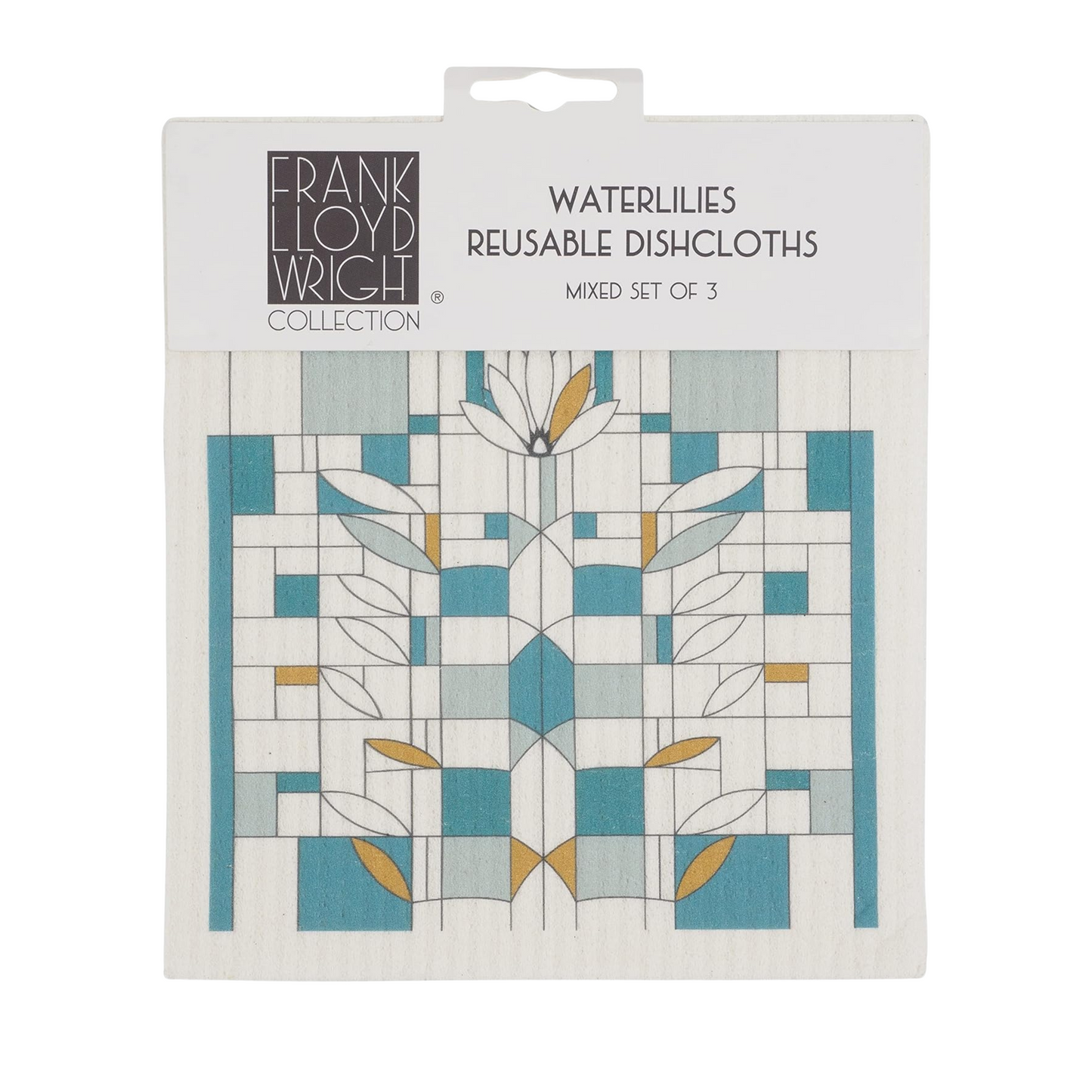 Swedish Dish Cloth Set - Waterlilies