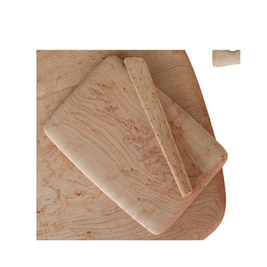 Cutting Board-Ed Wohl Birdseye Maple with Pate Knife