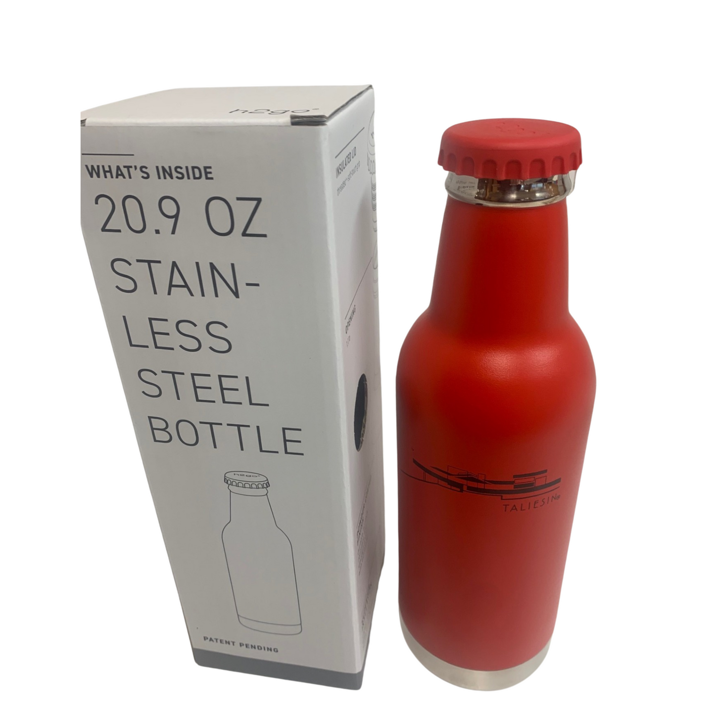 Water Bottle - Retro Taliesin Red