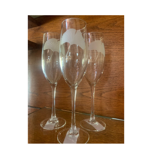 Champagne Flute - Ginkgo 8 oz.