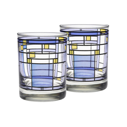 Glasses - Old Fashioned - Oak Park Blue