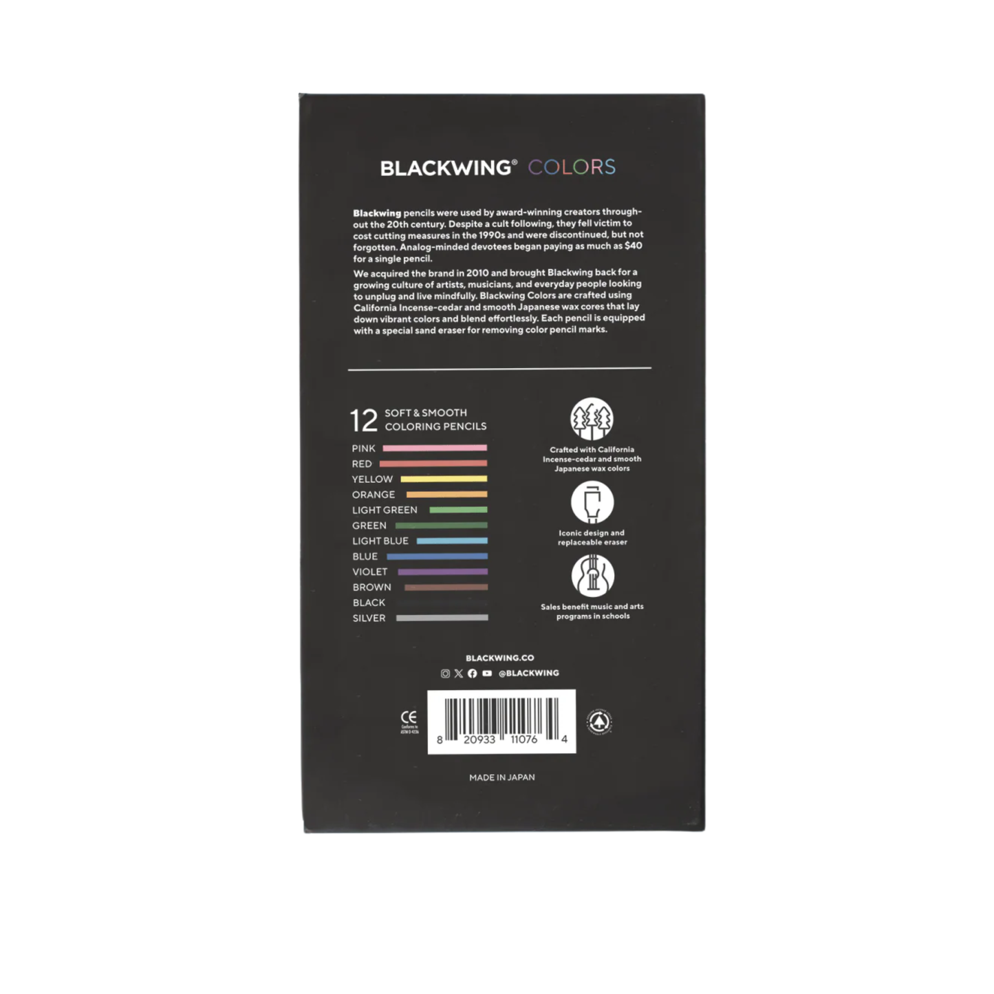 Pencils - Blackwing Colors - Set of 12