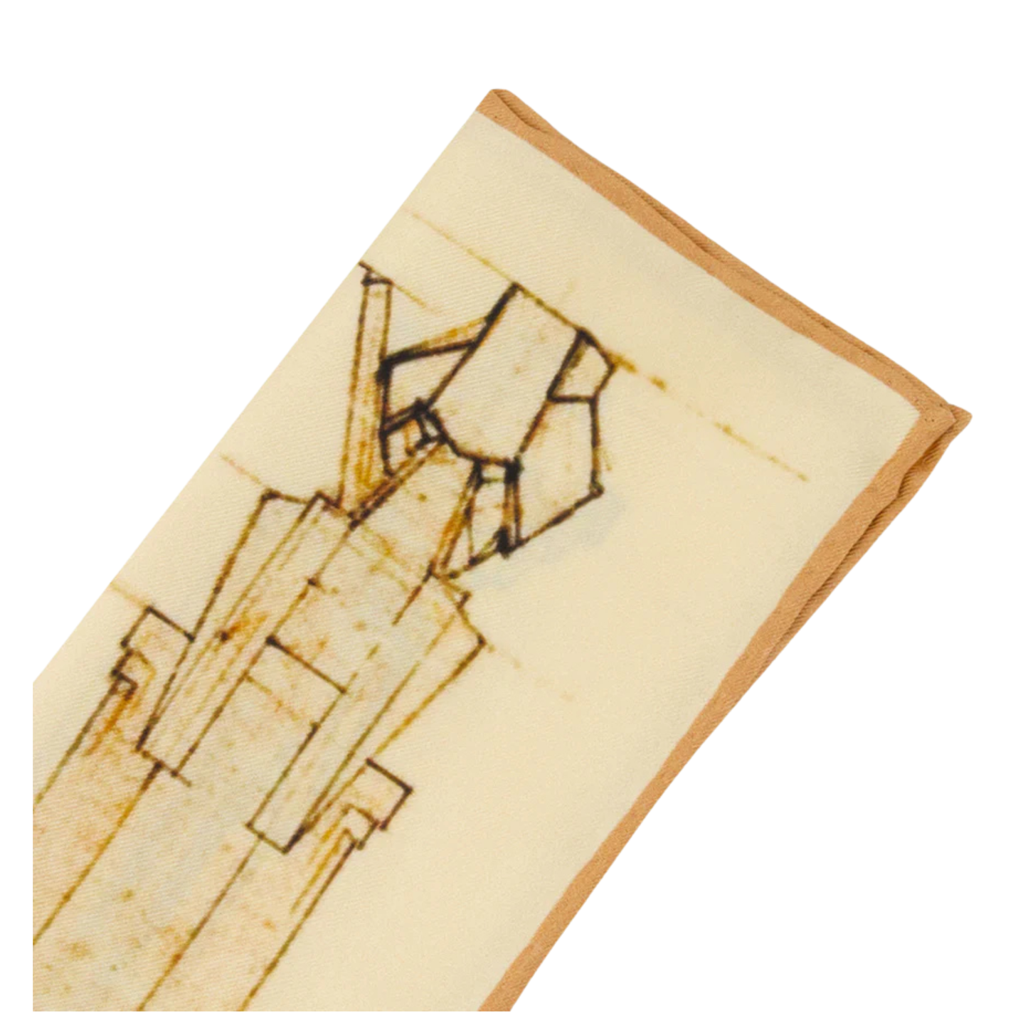 Pocket Square - Midway Gardens Sprites - Sepia