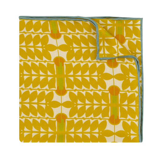 Pocket Square - Midway Gardens Sprite Detail - Ochre
