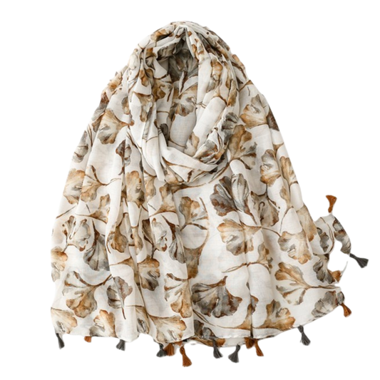 Scarf - Falling Ginkgo Oblong
