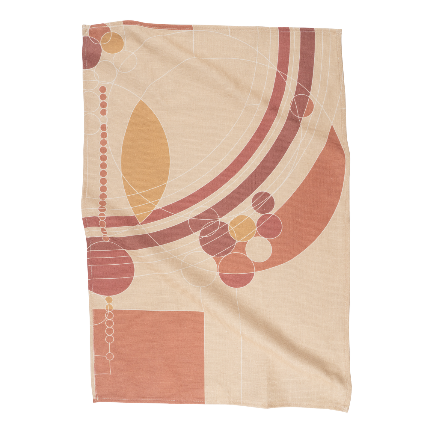 Tea Towel - March Balloons Earth Tones