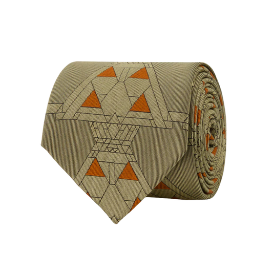 Necktie - Midway Gardens Winter Garden - Prairie Wheat