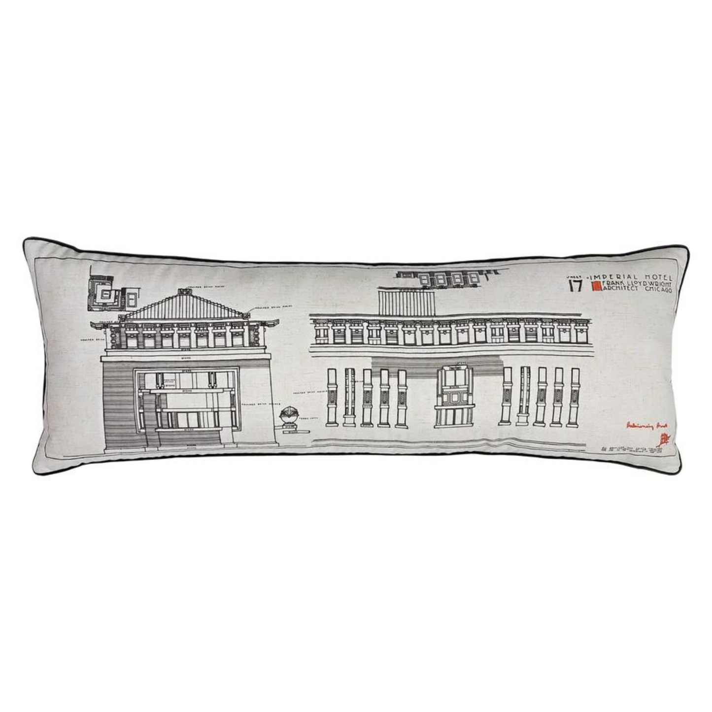 Pillow Imperial Hotel Drawing