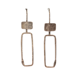 Earrings - Silver Window #1